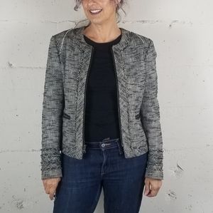 Vintage BR Chanel inspired zip jacket 6P